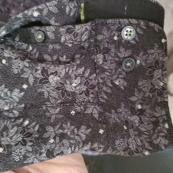 Denim & Flower floral design long sleeve shirt - Picture 3 of 8